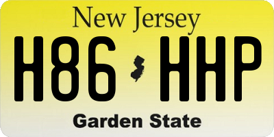 NJ license plate H86HHP