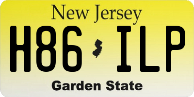 NJ license plate H86ILP