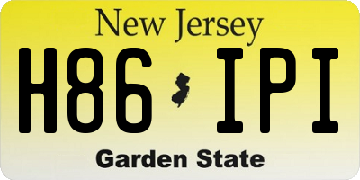 NJ license plate H86IPI