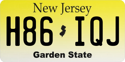 NJ license plate H86IQJ
