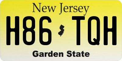 NJ license plate H86TQH