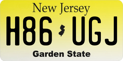 NJ license plate H86UGJ