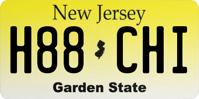 NJ license plate H88CHI