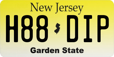 NJ license plate H88DIP