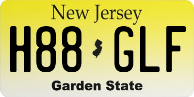 NJ license plate H88GLF