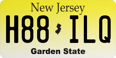 NJ license plate H88ILQ