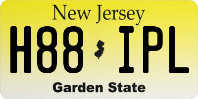 NJ license plate H88IPL