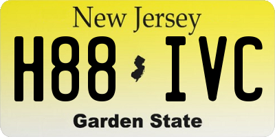 NJ license plate H88IVC