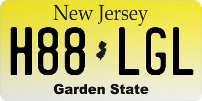 NJ license plate H88LGL