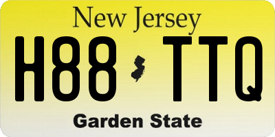 NJ license plate H88TTQ