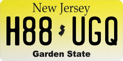 NJ license plate H88UGQ
