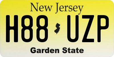 NJ license plate H88UZP