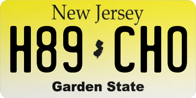 NJ license plate H89CHO