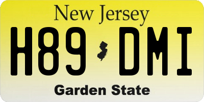 NJ license plate H89DMI