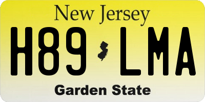 NJ license plate H89LMA