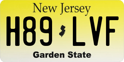NJ license plate H89LVF