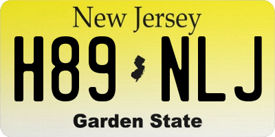 NJ license plate H89NLJ
