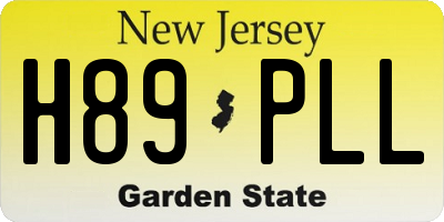 NJ license plate H89PLL