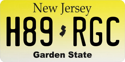 NJ license plate H89RGC