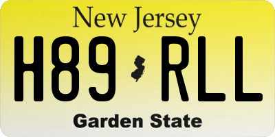 NJ license plate H89RLL