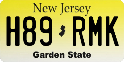 NJ license plate H89RMK
