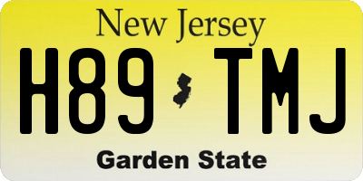 NJ license plate H89TMJ