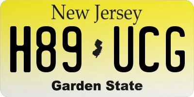NJ license plate H89UCG
