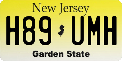 NJ license plate H89UMH