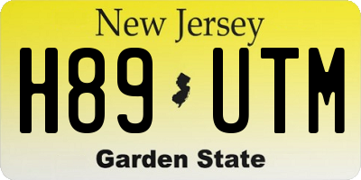 NJ license plate H89UTM