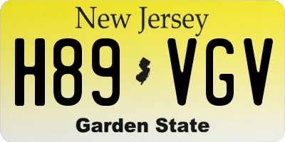 NJ license plate H89VGV