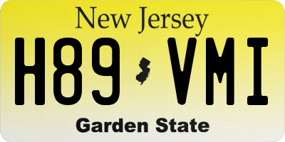 NJ license plate H89VMI