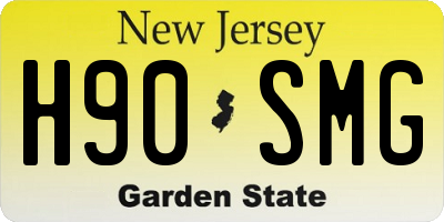 NJ license plate H90SMG