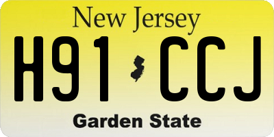 NJ license plate H91CCJ