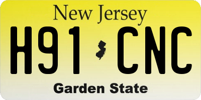 NJ license plate H91CNC