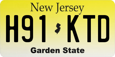 NJ license plate H91KTD