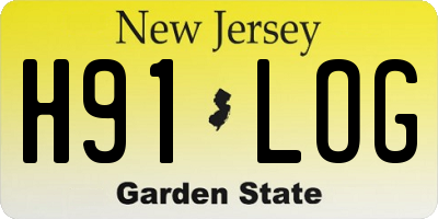 NJ license plate H91LOG