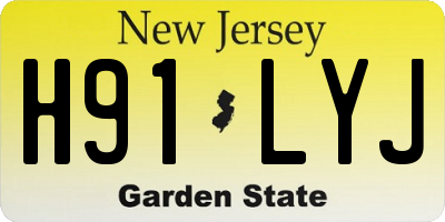 NJ license plate H91LYJ