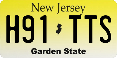 NJ license plate H91TTS