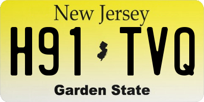NJ license plate H91TVQ