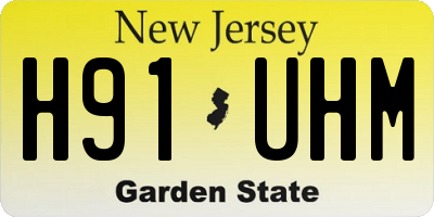 NJ license plate H91UHM