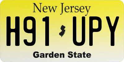 NJ license plate H91UPY