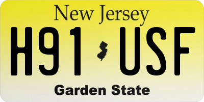 NJ license plate H91USF