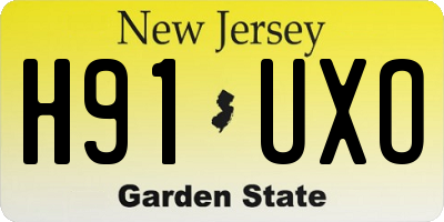 NJ license plate H91UXO