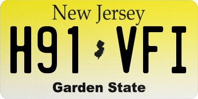 NJ license plate H91VFI