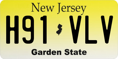 NJ license plate H91VLV