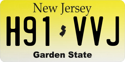 NJ license plate H91VVJ