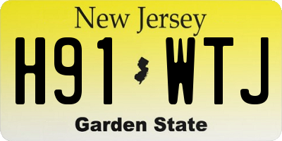 NJ license plate H91WTJ