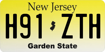 NJ license plate H91ZTH