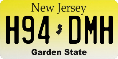 NJ license plate H94DMH