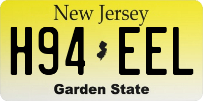 NJ license plate H94EEL